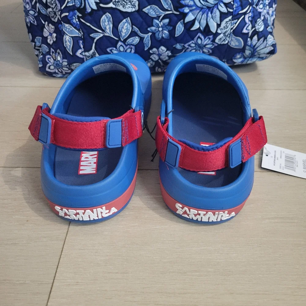 Captain America Clog Sandals Slip On Mens Size 9